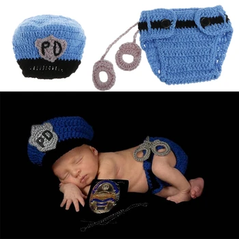 1Set Newborn Police Design Photography Props Infant Toddler Costume Outfit Crochet
1Set Newborn Police Design Photography Props Infant Toddler Costume Outfit Crochet