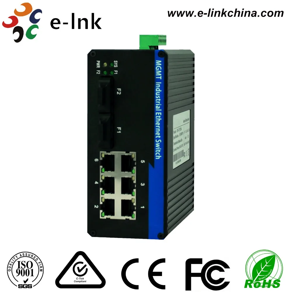 Managed Industrial Ethernet Switch with 2 100Base-FX ports and 6 10/100Base-T(X) ports Multi-mode Dual Fiber 18-36VDC
Managed Industrial Ethernet Switch with 2 100Base-FX ports and 6 10/100Base-T(X) ports Multi-mode Dual Fiber 18-36VDC