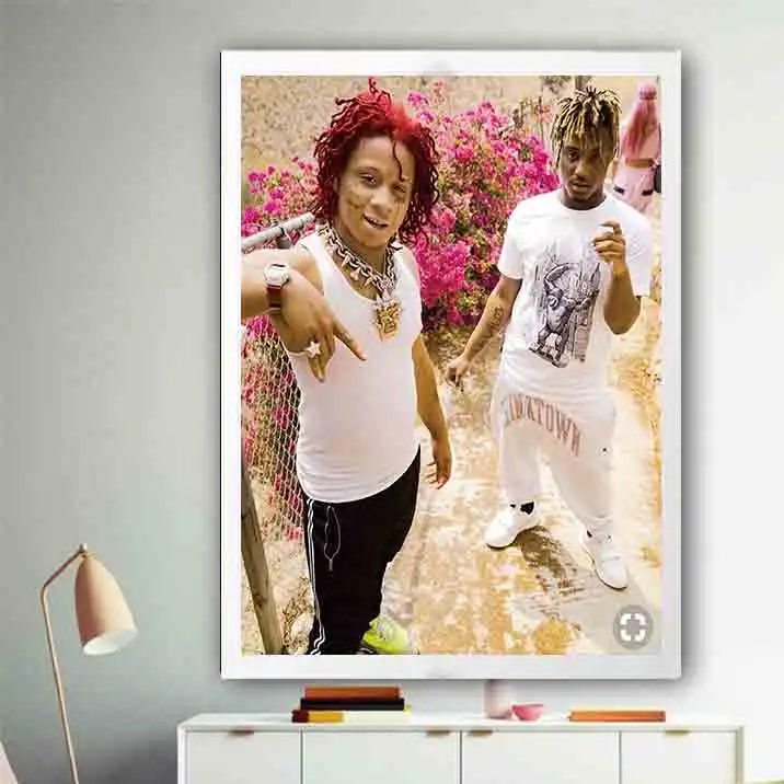 

Art Poster Decoration Print12x18 24x36in Picture Juice Wrld Trippie Redd Rapper Music Star Wall Decor Canvas Painting