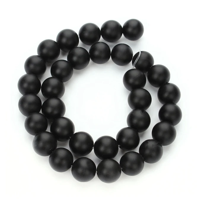 Lii Ji Frost Black Onyx Agate AAA Quality beads 4 6 8 10 12 14 16 18 20mm approx 39cm/16" 5 strands DIY Jewelry Making
Lii Ji Frost Black Onyx Agate AAA Quality beads 4 6 8 10 12 14 16 18 20mm approx 39cm/16" 5 strands DIY Jewelry Making