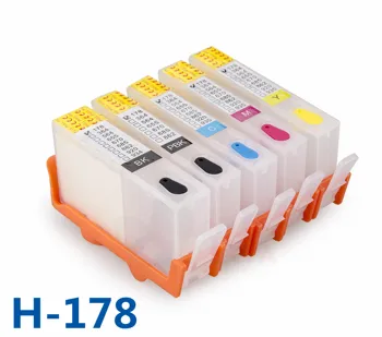 5pcs For HP178 refillable ink cartridge For HP Photosmart 7515 B109a B109n B110a Plus B209a B210a Deskjet 3070A 3520 printer
5pcs For HP178 refillable ink cartridge For HP Photosmart 7515 B109a B109n B110a Plus B209a B210a Deskjet 3070A 3520 printer