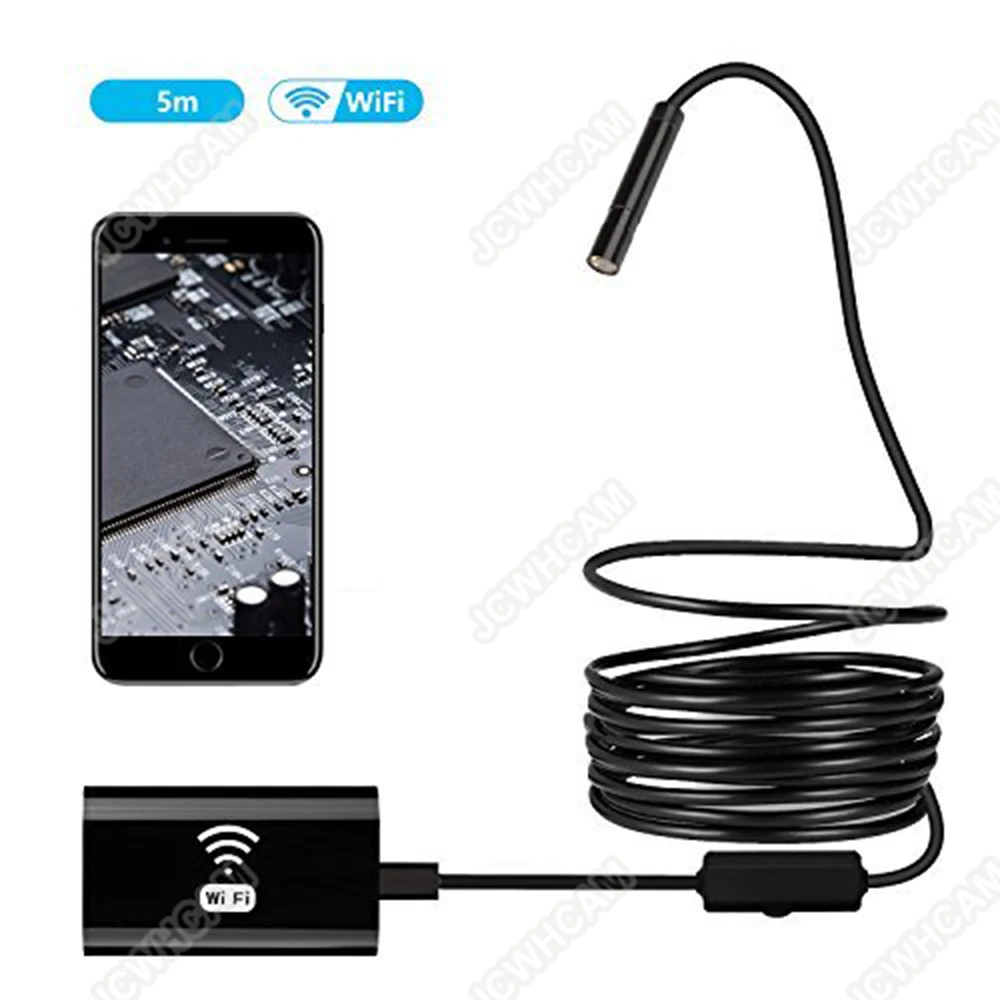 

8mm 1/2/3.5/5/10M Smart 2MP WIFI Endoscope 6/8pcs Adjustable LED Waterproof Wireless Borescope Camera for Android IOS Tablet