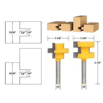2PCS Woodworking Milling Cutters Electric 3-tooth T-type Cutters Tool 1/4 Carpentry Square-tooth Floor Knife Combination
2PCS Woodworking Milling Cutters Electric 3-tooth T-type Cutters Tool 1/4 Carpentry Square-tooth Floor Knife Combination