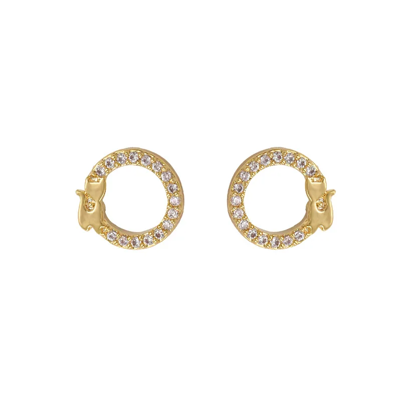 WEIMANJINGDIAN New Arrival Cubic Zirconia CZ Zircon Crystal Circle and Cat Stud Earrings for Women or Girls
WEIMANJINGDIAN New Arrival Cubic Zirconia CZ Zircon Crystal Circle and Cat Stud Earrings for Women or Girls
