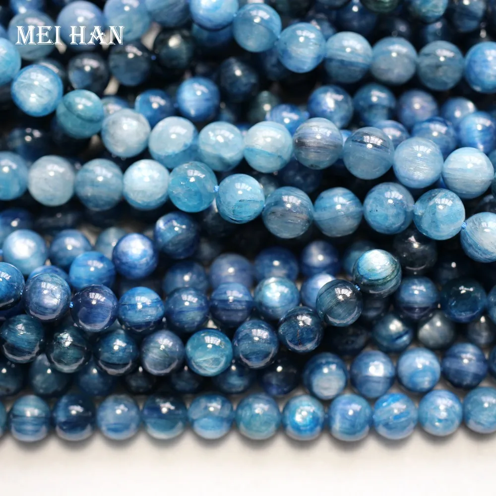 Meihan Free shipping 7-7.5mm (52beads/set/36g) blue Kyanite smooth round stone beads for jewelry diy making
Meihan Free shipping 7-7.5mm (52beads/set/36g) blue Kyanite smooth round stone beads for jewelry diy making