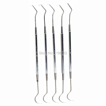 5 Pcs High Quality Dental Materials Stainless Steel Microprobe Probe Dentist Instruments
5 Pcs High Quality Dental Materials Stainless Steel Microprobe Probe Dentist Instruments