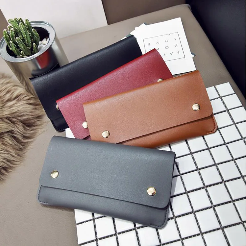 Women Wallets Fashion Simple Brand PU Hasp Long Leather Purse Female Covered Handbag Clutch Solid Color Classic Wallet
Women Wallets Fashion Simple Brand PU Hasp Long Leather Purse Female Covered Handbag Clutch Solid Color Classic Wallet
