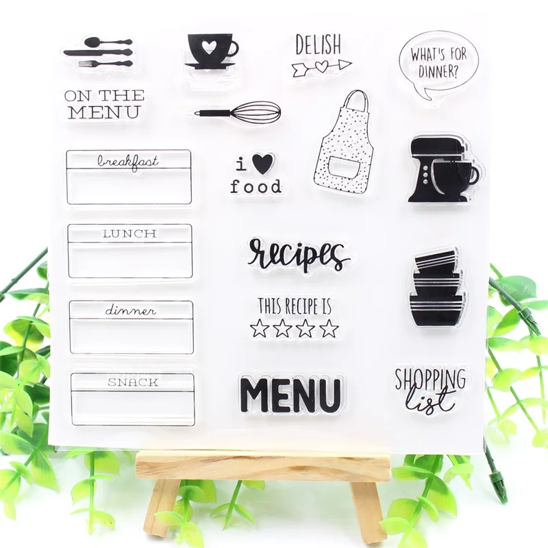 KSCRAFT On The Menu Transparent Clear Silicone Stamps for DIY Scrapbooking/Card Making/Kids Fun Decoration Supplies 503
KSCRAFT On The Menu Transparent Clear Silicone Stamps for DIY Scrapbooking/Card Making/Kids Fun Decoration Supplies 503