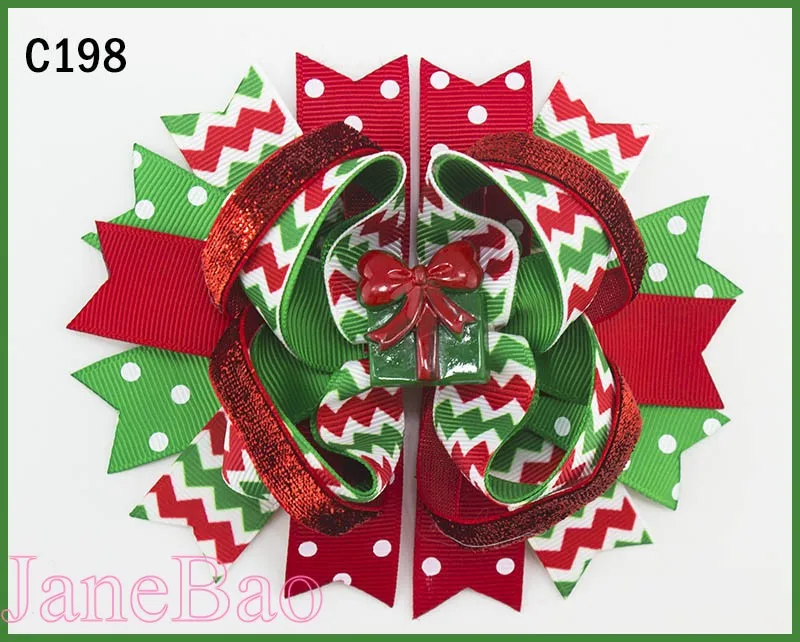 

free shipping 60pcs christmas inspired hair bows Christmas hair bows santa clause big hair bows snowman headbands-B