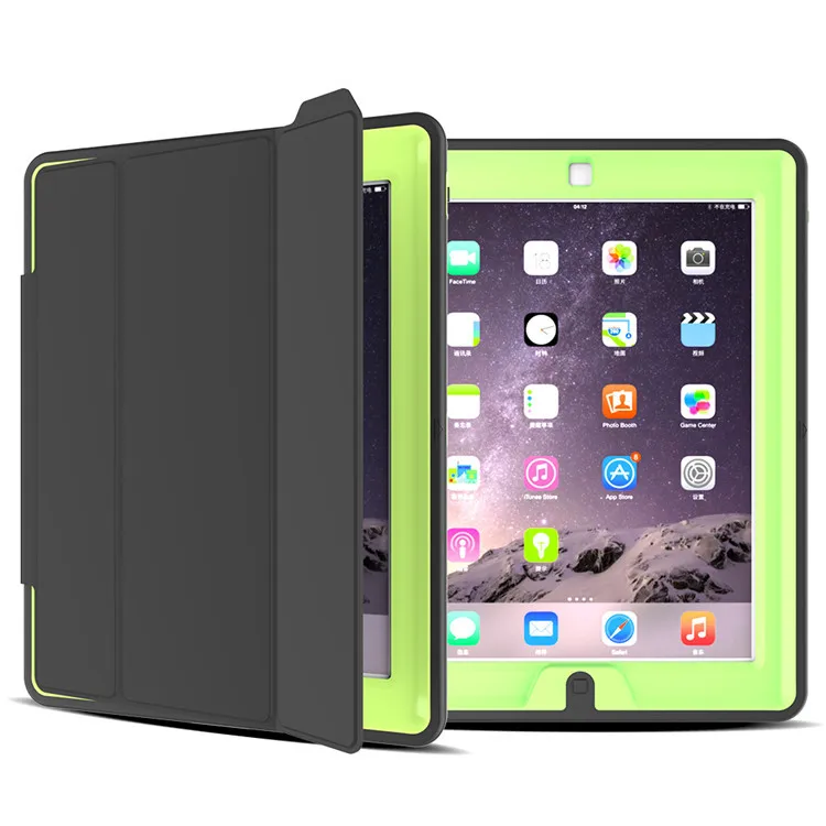 Case For apple ipad 4 Kids Safe Shockproof TPU Stand Cover for ipad 2/3/4 tablet 360 full protection 6