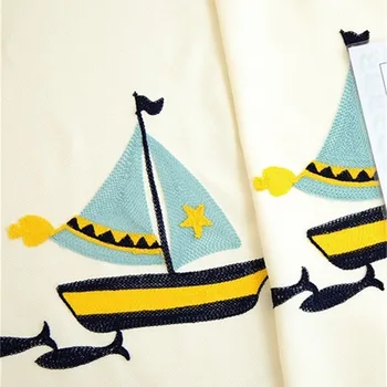 Modern Cartoon Sailing Embroidered Curtains Blackout Curtains For Bedroom Kid's Room Curtains Thicken Stitching Curtains T136#4
Modern Cartoon Sailing Embroidered Curtains Blackout Curtains For Bedroom Kid's Room Curtains Thicken Stitching Curtains T136#4