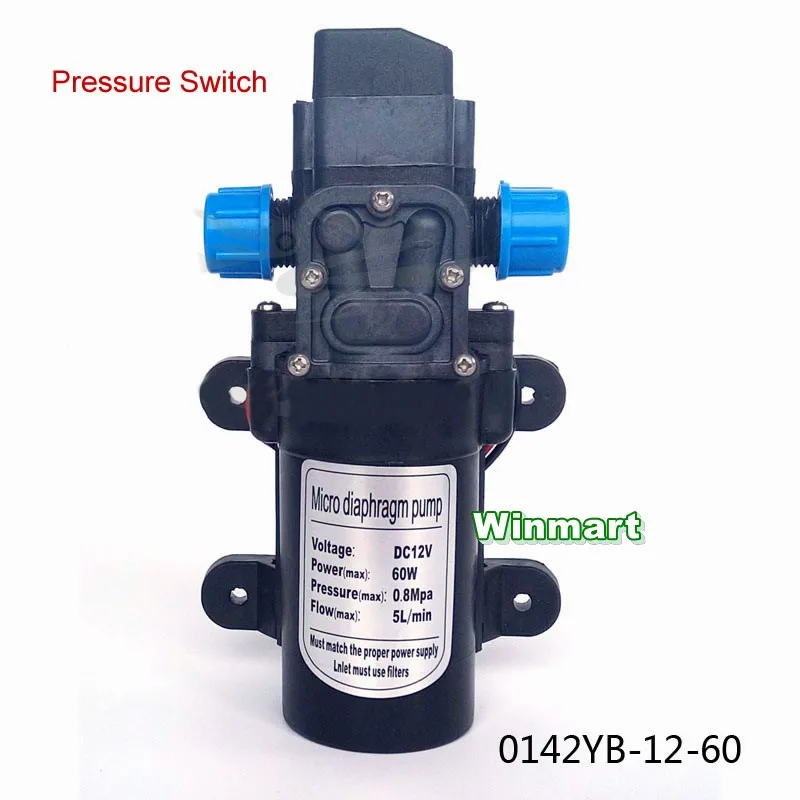60W DC12V/24V Pressure Switch TYPE Micro Diaphragm Water Pump Self-priming Booster Pump 5L/min 
60W DC12V/24V Pressure Switch TYPE Micro Diaphragm Water Pump Self-priming Booster Pump 5L/min