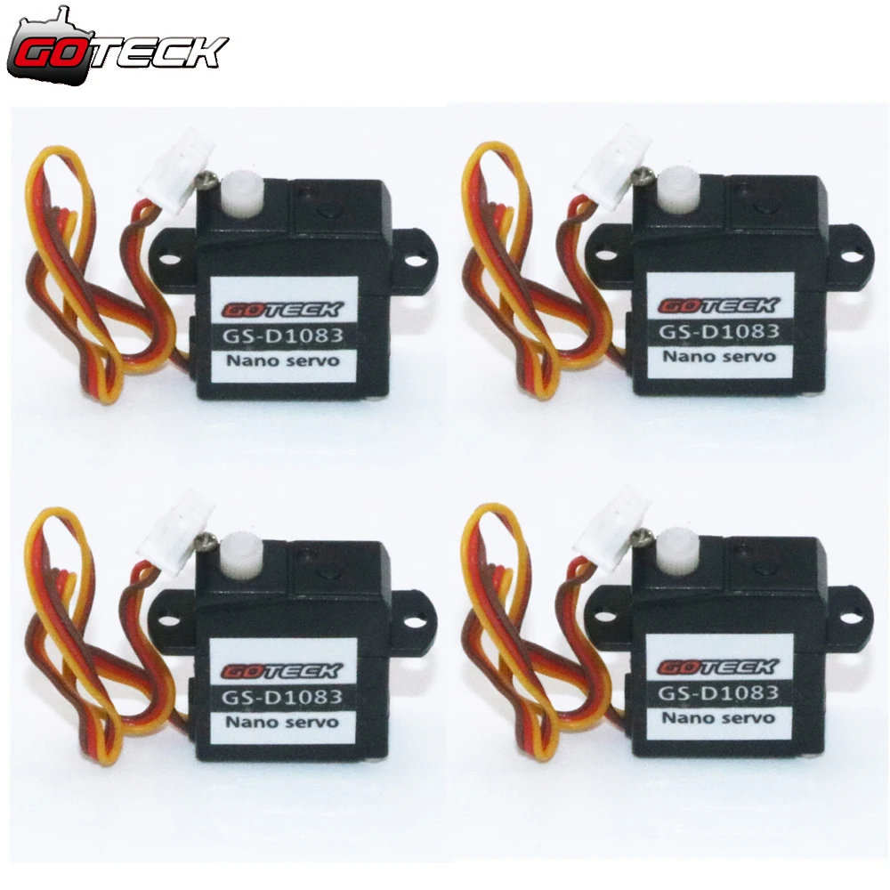 4pcs/lot Goteck 1.83g Micro digital rc servo motor GS-D1083 with torque 0.07kg-cm
4pcs/lot Goteck 1.83g Micro digital rc servo motor GS-D1083 with torque 0.07kg-cm