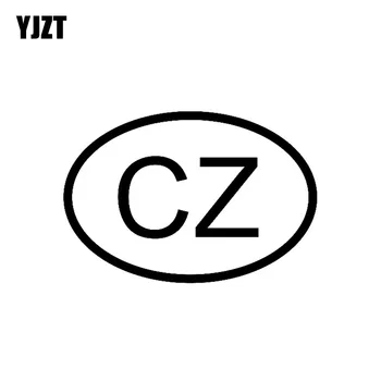 YJZT 13.8CM*9.4CM CAR STICKER VINYL DECAL CZ CZECH REPUBLIC COUNTRY CODE OVAL Black Silver C10-01283
YJZT 13.8CM*9.4CM CAR STICKER VINYL DECAL CZ CZECH REPUBLIC COUNTRY CODE OVAL Black Silver C10-01283