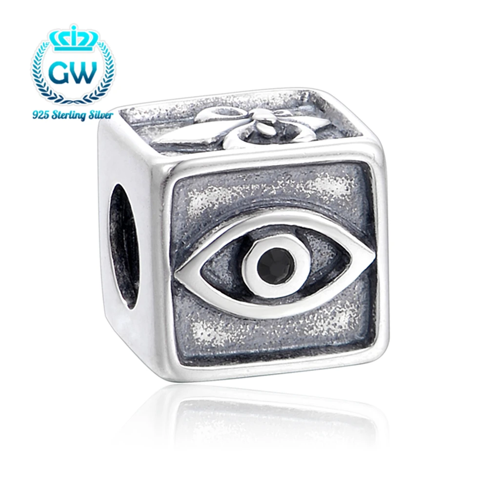 'Eyes of Evil" 925 Sterling Silver Fit the Famous European Bracelet The best gift for Women DIY jewelry Making
'Eyes of Evil" 925 Sterling Silver Fit the Famous European Bracelet The best gift for Women DIY jewelry Making
