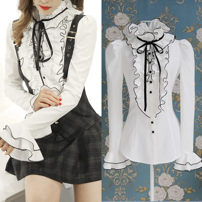 QoerliN White Blouse Women Plus Size Petal Sleeve Long Sleeve Summer Autumn Lace Up Elegant Shirt Top Ladies S-2XL Ruffles Blusa
QoerliN White Blouse Women Plus Size Petal Sleeve Long Sleeve Summer Autumn Lace Up Elegant Shirt Top Ladies S-2XL Ruffles Blusa