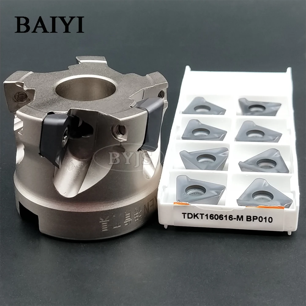 1pcs TKFM90TD16-550-22R+10pcs TDKT160616-M BP010 Carbide Insert,Face End Mill Cutter 4 Flute Milling Tools with TDKT160616 blade
1pcs TKFM90TD16-550-22R+10pcs TDKT160616-M BP010 Carbide Insert,Face End Mill Cutter 4 Flute Milling Tools with TDKT160616 blade