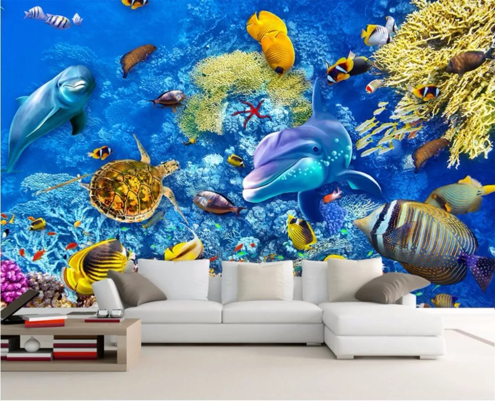 Custom mural photo 3d wallpaper Coral sea world fish home decoration painting picture 3d wall murals wallpaper for wall 3 d
Custom mural photo 3d wallpaper Coral sea world fish home decoration painting picture 3d wall murals wallpaper for wall 3 d