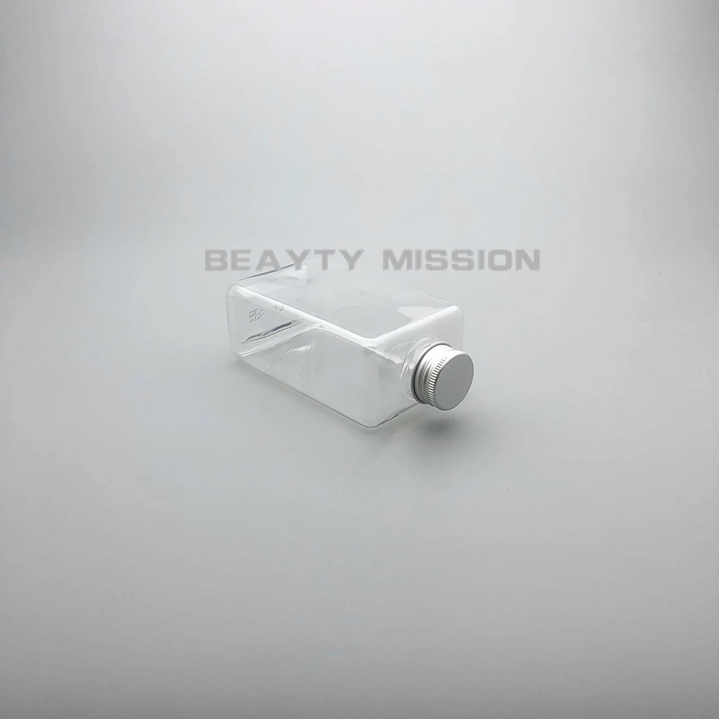 BEAUTY MISSION Clear 300ml 15 pcs Empty Square flat Juice Water Bottle, Aluminum Cap PET Thickening Refillable Creative bottles
BEAUTY MISSION Clear 300ml 15 pcs Empty Square flat Juice Water Bottle, Aluminum Cap PET Thickening Refillable Creative bottles
