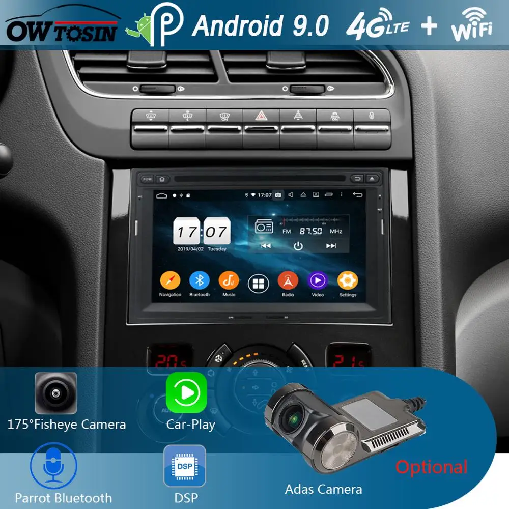 7"IPS 1920*1080 8Core 4G 64G Android9.0 Car DVD Player For Peugeot PG 3008 5008 Partner/Citroen Berlingo DSP Radio GPS Parrot BT
7"IPS 1920*1080 8Core 4G 64G Android9.0 Car DVD Player For Peugeot PG 3008 5008 Partner/Citroen Berlingo DSP Radio GPS Parrot BT
