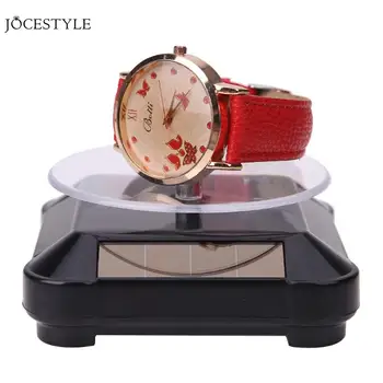 Solar 360 Turntable Watch Stand Rotating Ring Display Stand ABS Watch Necklace Jewelry Holder Rack for Trinket Decoration
Solar 360 Turntable Watch Stand Rotating Ring Display Stand ABS Watch Necklace Jewelry Holder Rack for Trinket Decoration