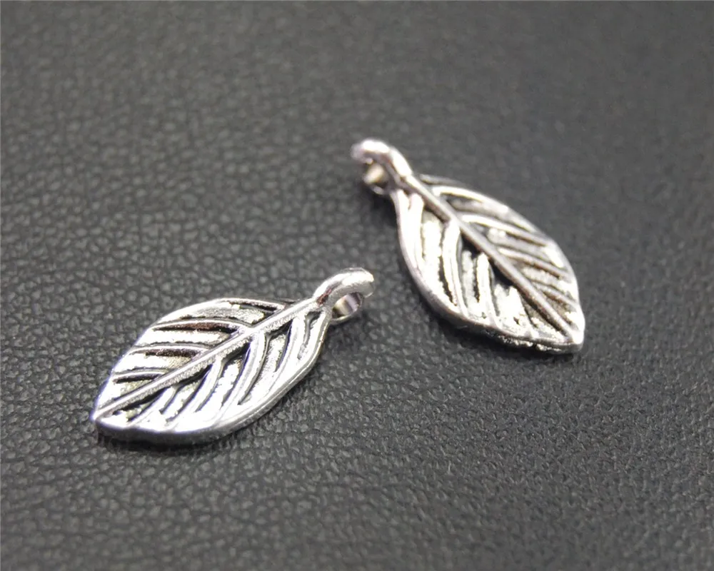 50pcs Antique Sliver Mini Leaf Charm Bracelet Necklace Jewelry Making Handmade DIY 8x16mm A1939
50pcs Antique Sliver Mini Leaf Charm Bracelet Necklace Jewelry Making Handmade DIY 8x16mm A1939