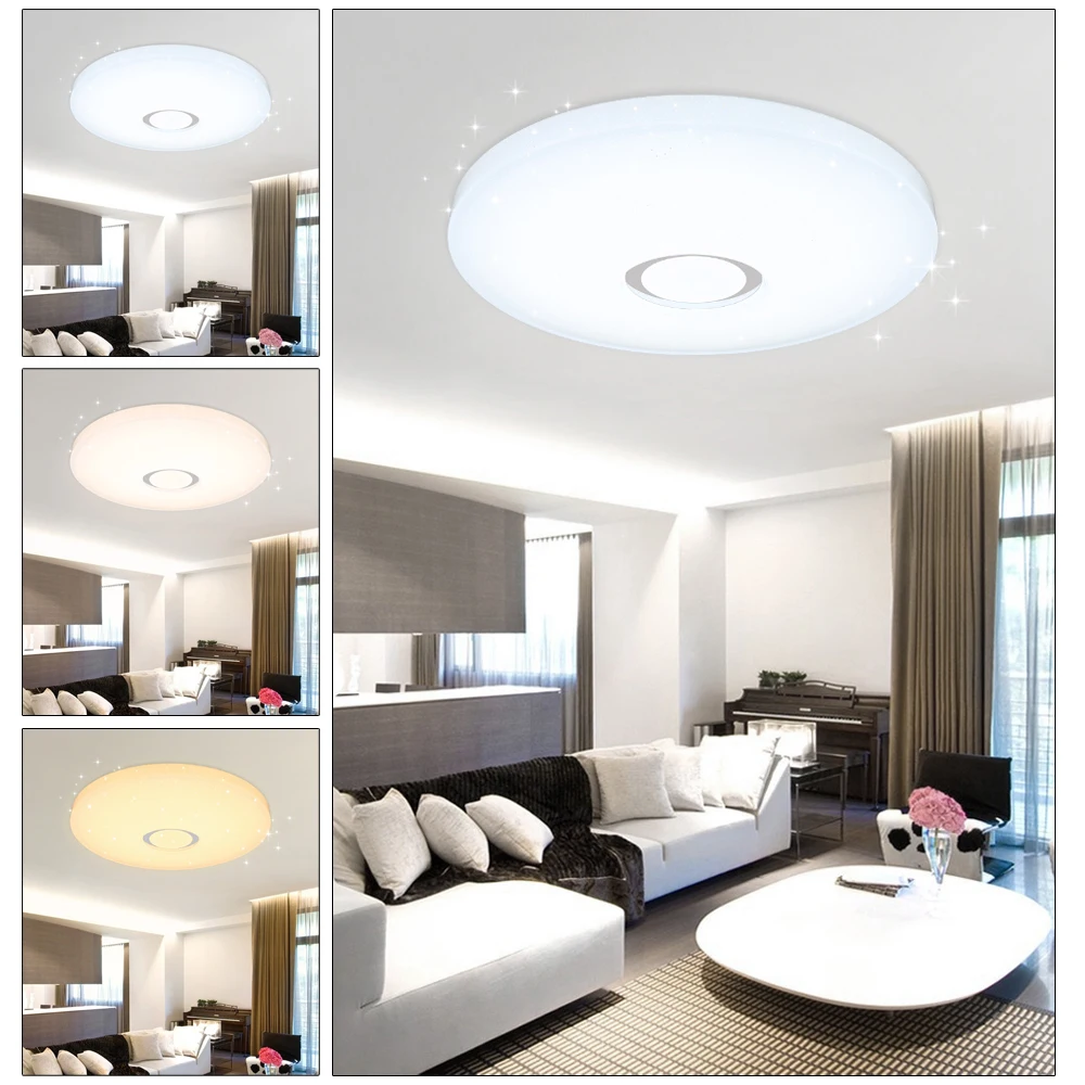 16W 50W 60W Modern LED Starry sky round ceiling lights Three colors lighting fixture living room bedroom Bathroom kitchen
16W 50W 60W Modern LED Starry sky round ceiling lights Three colors lighting fixture living room bedroom Bathroom kitchen