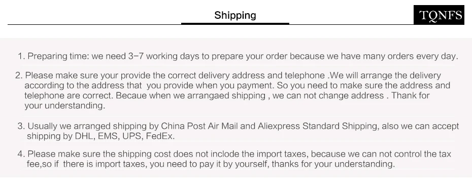 shipping
