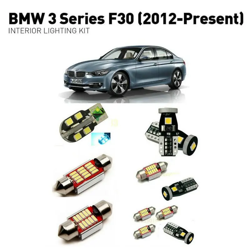 Led interior lights For BMW 3 series F30 2012+ 18pc Led Lights For Cars lighting kit automotive bulbs Canbus Error Free
Led interior lights For BMW 3 series F30 2012+ 18pc Led Lights For Cars lighting kit automotive bulbs Canbus Error Free