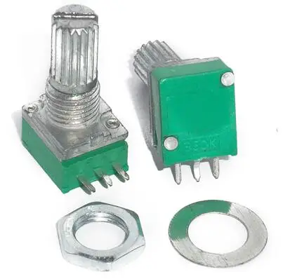 RK097N 3Pin dual potentiometer B50K B10K with switch audio power amplifier sealing potentiometer Handle Length 15MM 5K 10K 20K
RK097N 3Pin dual potentiometer B50K B10K with switch audio power amplifier sealing potentiometer Handle Length 15MM 5K 10K 20K
