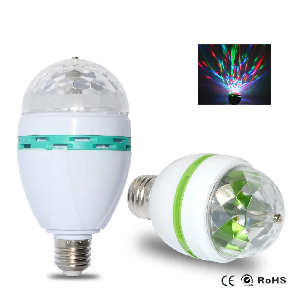 220V 110V LED Light Bulb E27 3W 6W Disco Light Colorful Auto Rotating Stage Light RGB LED Lamp for Parties Holiday Lighting
220V 110V LED Light Bulb E27 3W 6W Disco Light Colorful Auto Rotating Stage Light RGB LED Lamp for Parties Holiday Lighting