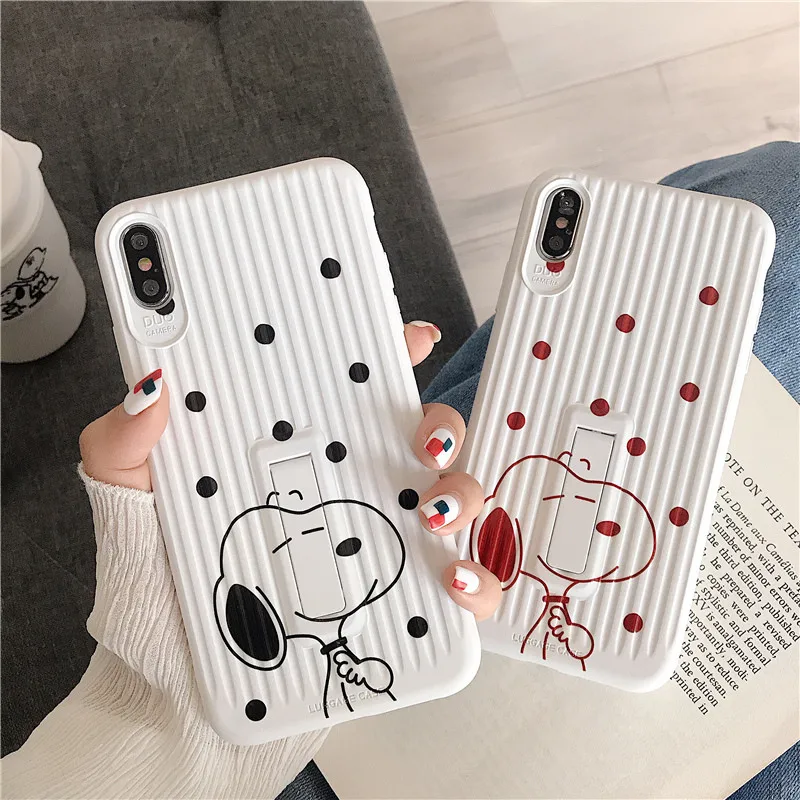 Cartoon dog stand holder phone case for iphone xr x xs xsmax red black dots stripe cover for iphone 6 6s 7 8 plus soft fundas xs
Cartoon dog stand holder phone case for iphone xr x xs xsmax red black dots stripe cover for iphone 6 6s 7 8 plus soft fundas xs