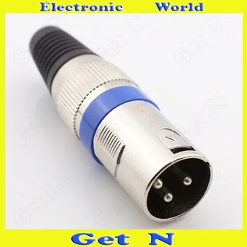 10pcs-100pcs J Blue Male Iron 3-Pole Cannon XLR Connector for Microphone Male Cannon Plug
10pcs-100pcs J Blue Male Iron 3-Pole Cannon XLR Connector for Microphone Male Cannon Plug