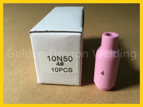 TIG Alumina Ceramic Cup 10N50 #4 Fit TIG Welding Torch SR PTA DB WP 17 18 26 Series,10PK
TIG Alumina Ceramic Cup 10N50 #4 Fit TIG Welding Torch SR PTA DB WP 17 18 26 Series,10PK