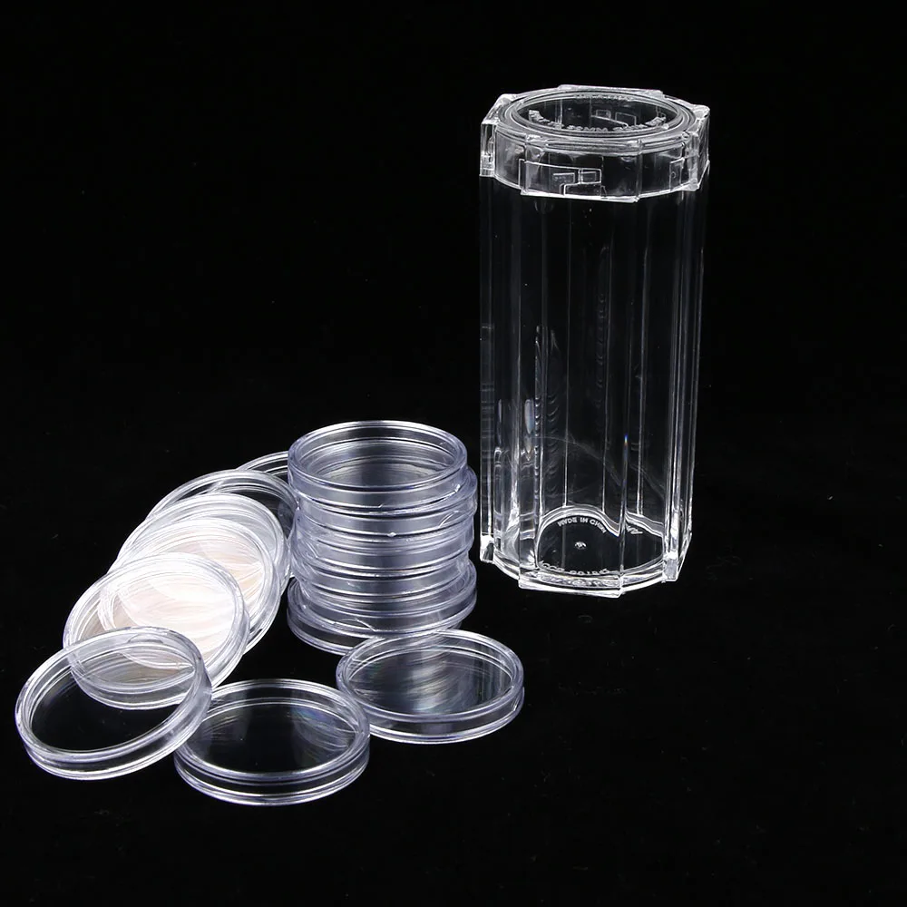 30mm Coin Plastic Cases New Design Acrylic Clear Round Coin Collection Box Coin Storage Capsules Holder Cases
30mm Coin Plastic Cases New Design Acrylic Clear Round Coin Collection Box Coin Storage Capsules Holder Cases