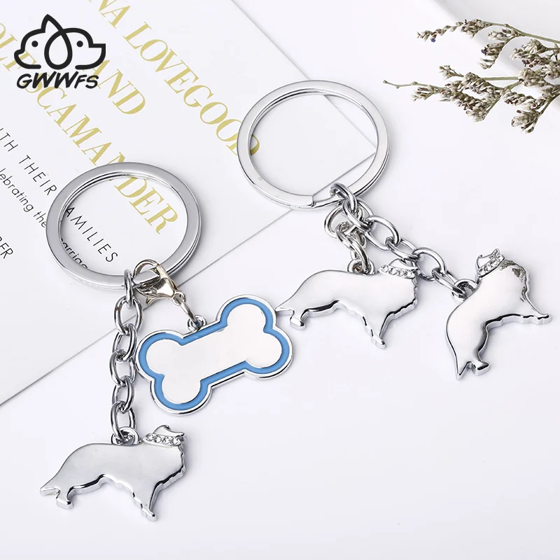 New Cute Shelti Dog Keychains Animal and Bone Pendant Key Chain Dog Fashion Key Rings Holder DIY Metal Keychain
New Cute Shelti Dog Keychains Animal and Bone Pendant Key Chain Dog Fashion Key Rings Holder DIY Metal Keychain