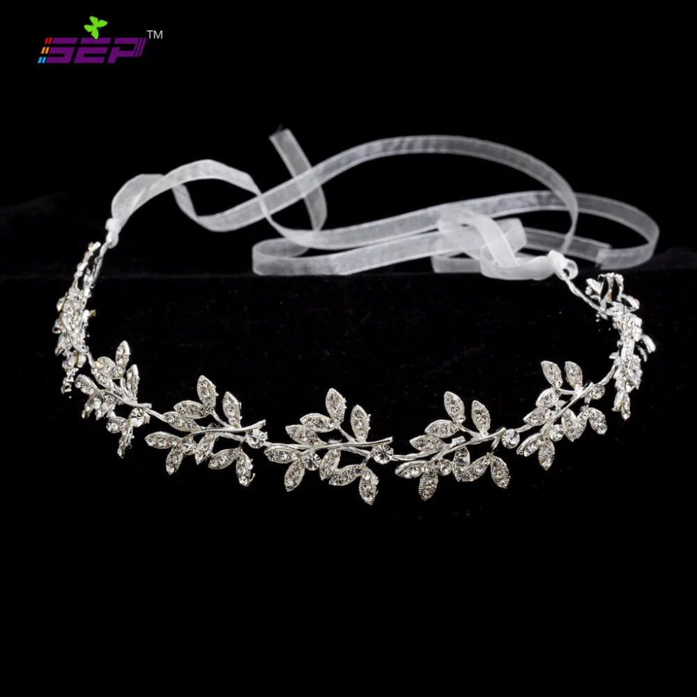 SEP Classic Rhinestone Crystals Soft Lace Leaves Headband Hair Chains Head Chain Bride Wedding Hair Jewelry Accessories HB1015 
SEP Classic Rhinestone Crystals Soft Lace Leaves Headband Hair Chains Head Chain Bride Wedding Hair Jewelry Accessories HB1015