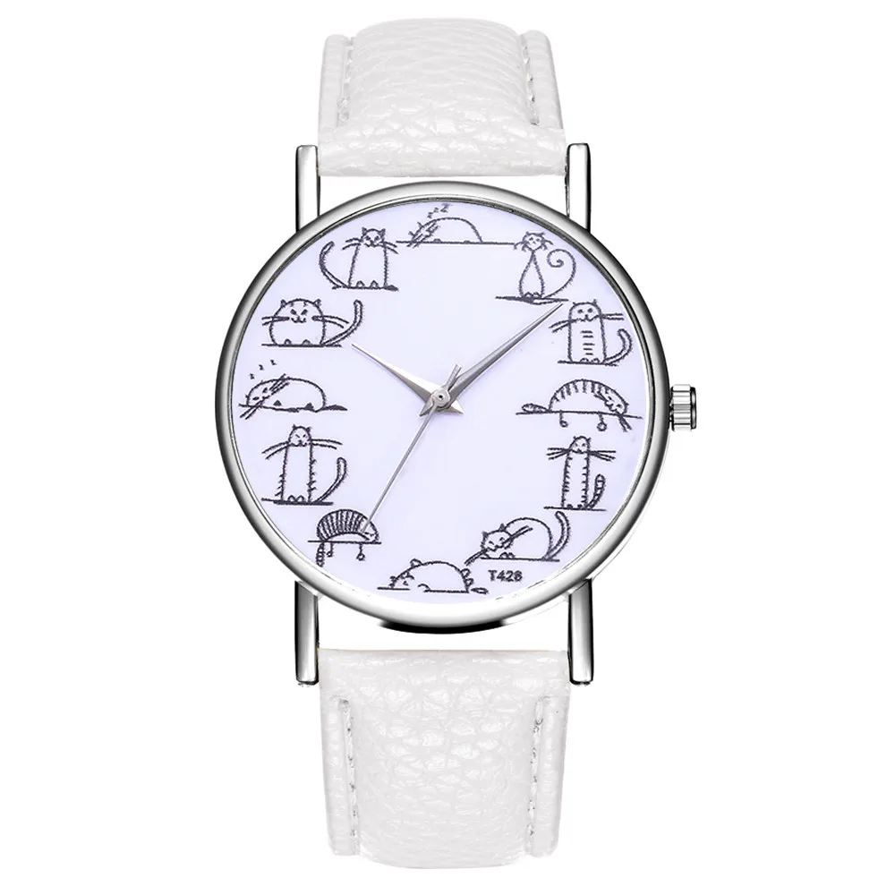 Hot Fashion Women Watches Casual Leather Belt Ladies Watch Analog Quartz Wristwatches Cat Print Watch Girl Gift Clock Kol Saat#B
Hot Fashion Women Watches Casual Leather Belt Ladies Watch Analog Quartz Wristwatches Cat Print Watch Girl Gift Clock Kol Saat#B