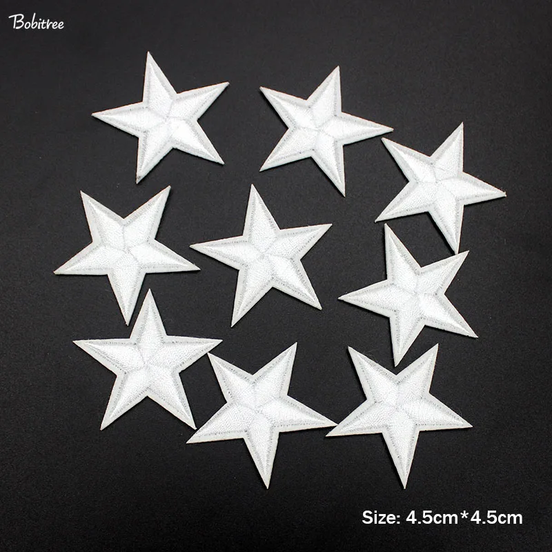 10 pcs White Stars Clothes Patches Iron on Stickers on Clothes Appliques Sewing Embroidered Patches For Clothes
10 pcs White Stars Clothes Patches Iron on Stickers on Clothes Appliques Sewing Embroidered Patches For Clothes