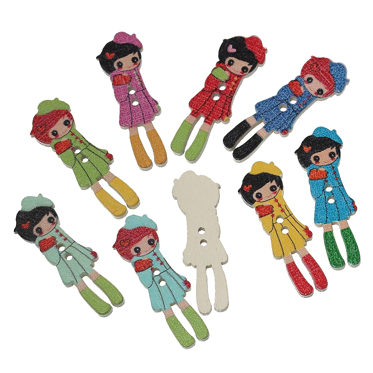 Wood Sewing Button Scrapbooking Craft DIY Supply Girl Pattern At Random Two Holes 3.5 cm(1 3/8")x 12 mm(4/8"), 9 PCs new
Wood Sewing Button Scrapbooking Craft DIY Supply Girl Pattern At Random Two Holes 3.5 cm(1 3/8")x 12 mm(4/8"), 9 PCs new