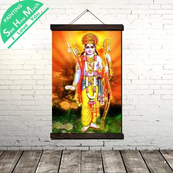 Name of Deity Rama Scroll Painting Canvas Vintage Poster and Print Wall Art Pictures Living Room Bedroom Farmhouse Decoration
Name of Deity Rama Scroll Painting Canvas Vintage Poster and Print Wall Art Pictures Living Room Bedroom Farmhouse Decoration