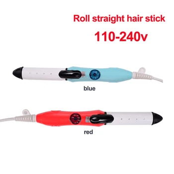 

Dual-use 2In1 Curling Iron/Straight Hairdressing Roll straight hair stick Electric hair straightener hairdressing tool 110-240v