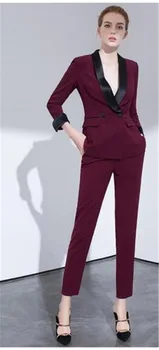 Custom Made Burgundy Women Business Jacket+Pants Women Business Suits Womens Pant suit Office Uniform Style Female Trouser Suit
Custom Made Burgundy Women Business Jacket+Pants Women Business Suits Womens Pant suit Office Uniform Style Female Trouser Suit