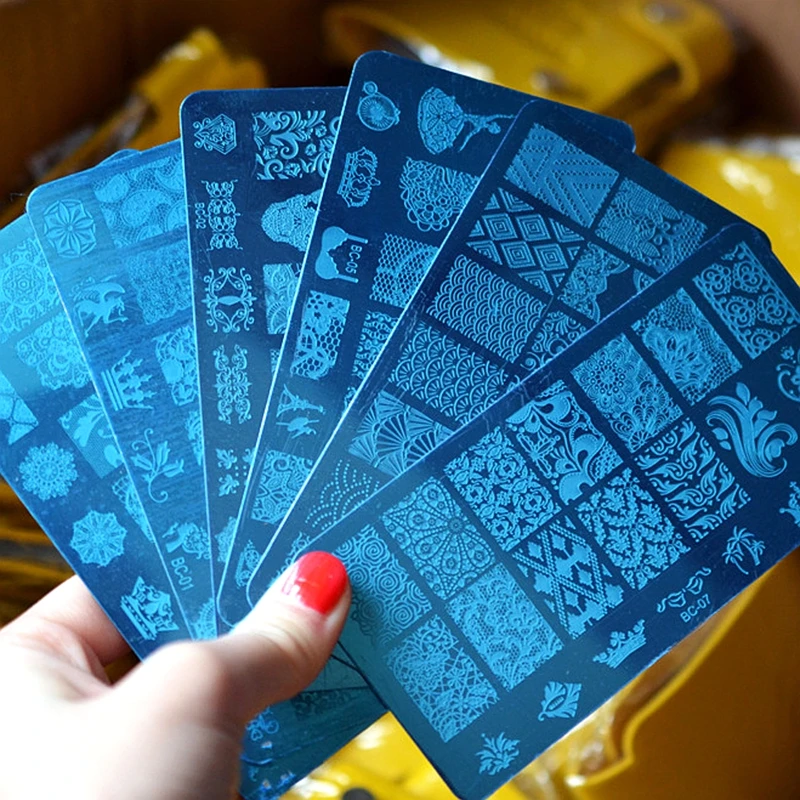 10PCS nail art stamping plates flower lace pattern manicure nail decoration supplies tools nail stamp plate new arrival
10PCS nail art stamping plates flower lace pattern manicure nail decoration supplies tools nail stamp plate new arrival