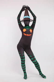 (PHC083) Halloween Sexy Black Witch Zentai Suit Pumpkin Print Lycra Spandex Female Costume Cosplay
(PHC083) Halloween Sexy Black Witch Zentai Suit Pumpkin Print Lycra Spandex Female Costume Cosplay