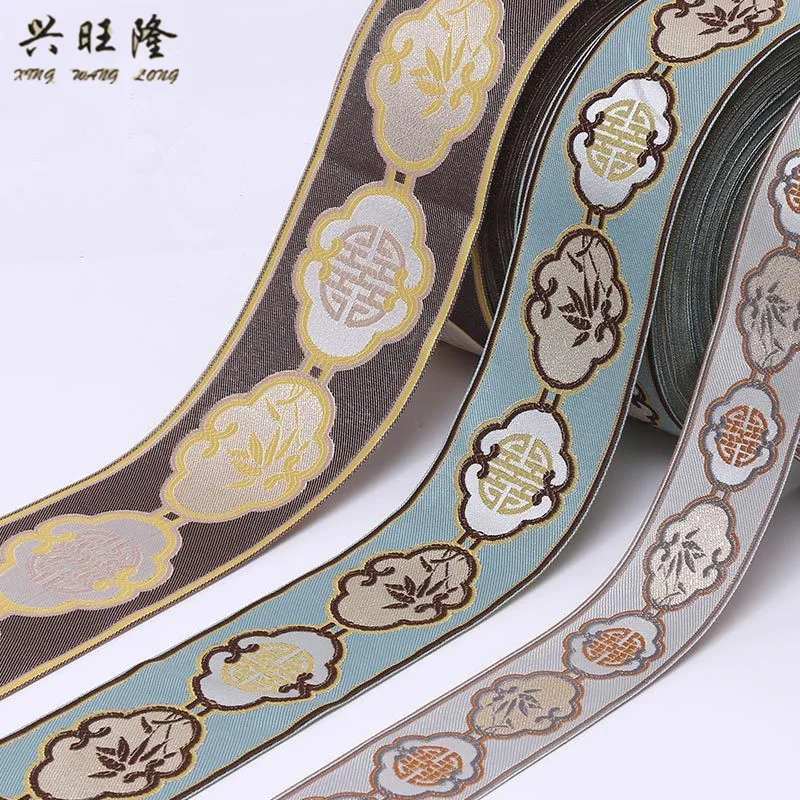XWL 25M/Roll 60mm Wide Ethnic Woven Embroidery Jacquard Curtain Lace Trims Ribbon DIY Sewing Sofa Costumes Apparel Accessories | Дом и сад