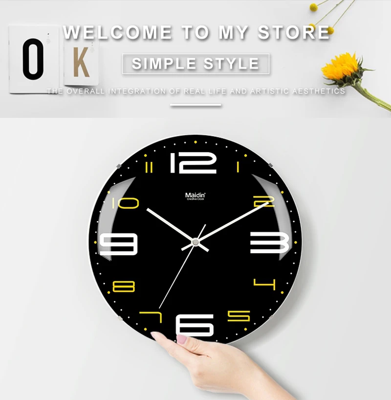 retro wall clock wall clock vintage led clock wall (1)