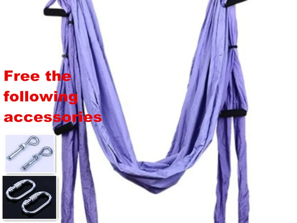 1 set Aerial Anti-gravity Yoga Hammock Yoga swing with hand grips +1 pair carabiner +1 pair extender rope +1pair ring
1 set Aerial Anti-gravity Yoga Hammock Yoga swing with hand grips +1 pair carabiner +1 pair extender rope +1pair ring