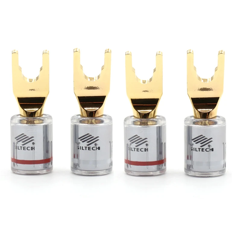 4pcs siltech pure copper Y Spade Chrome Fork plug Speaker Screw Lock Connector for speaker cable
4pcs siltech pure copper Y Spade Chrome Fork plug Speaker Screw Lock Connector for speaker cable