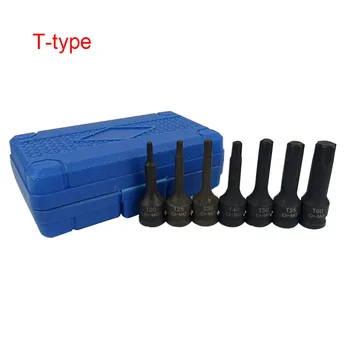 7PCS 3/8 Heavy impact socket set pneumatic pressure batch socket tool kit combination T type H type M type socket set
7PCS 3/8 Heavy impact socket set pneumatic pressure batch socket tool kit combination T type H type M type socket set